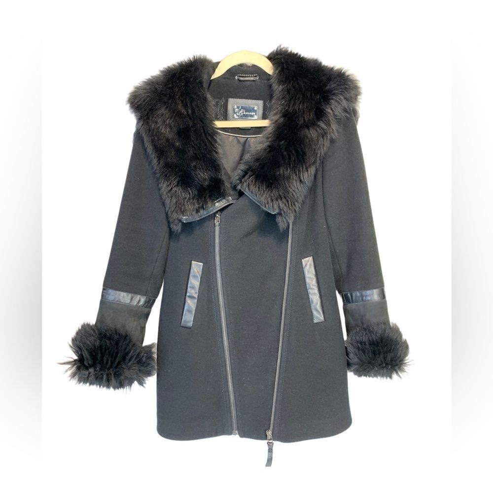 𝅺mackage Shearling and Fur Cashmere Jacket - Picture 2 of 14